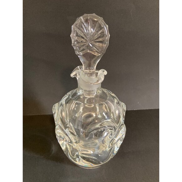 ÅSEDA GLASBRUK SWEDEN 1970's Clear Glass Thumbprint Glass Decanter Bo Borgström - Picture 1 of 8
